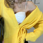 CARDIGAN KIM giallo