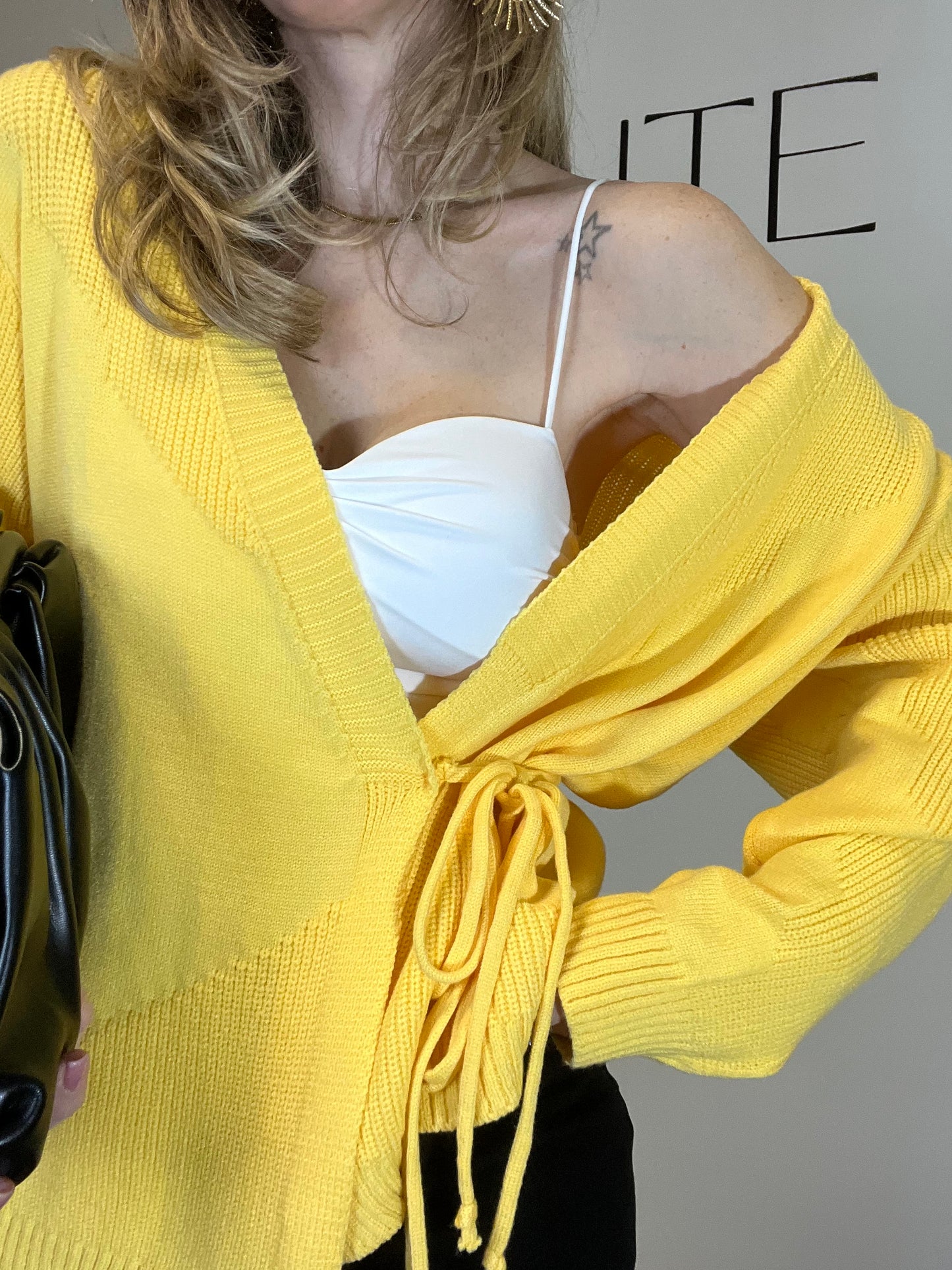 CARDIGAN KIM giallo