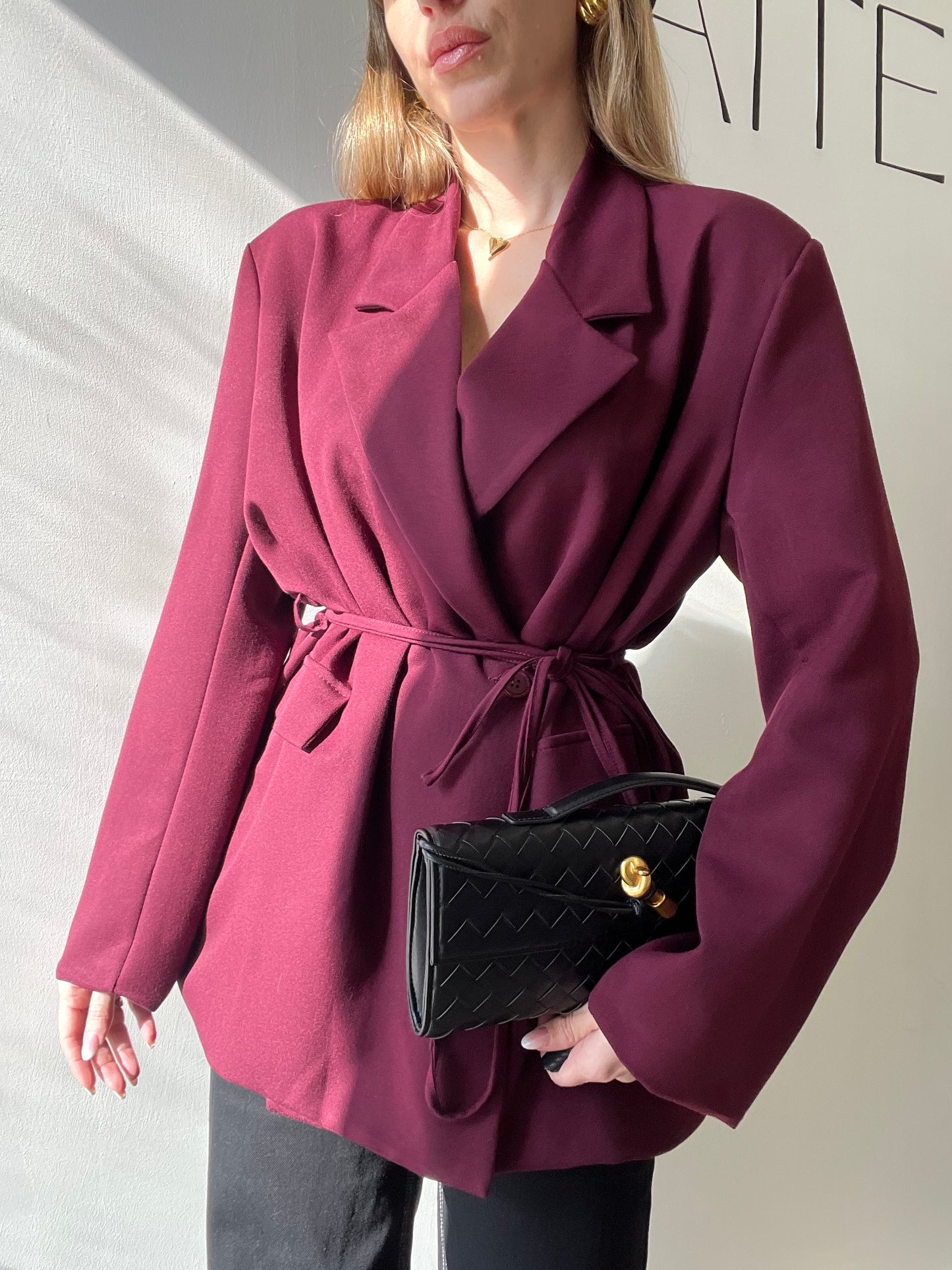 GIACCA BORDEAUX ÉLISE