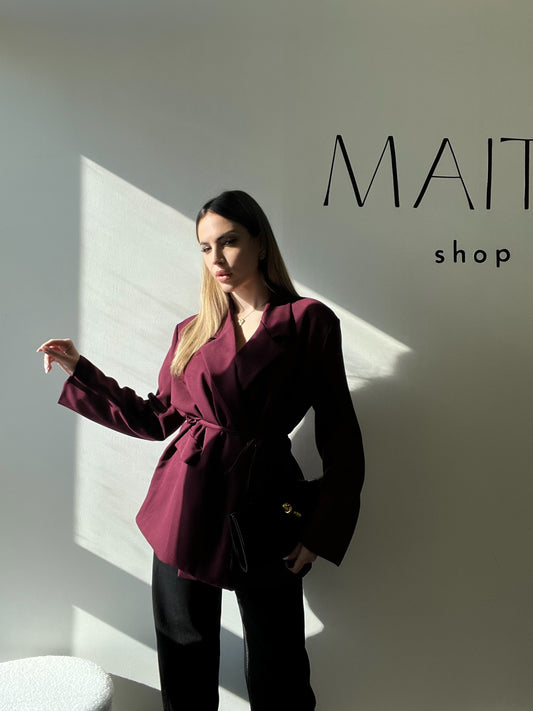 GIACCA BORDEAUX ÉLISE